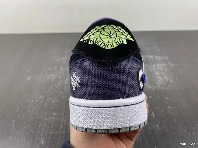 Rep Husky DZ7292-420 Retro Jordan Williamson 1 Low Zion Voodoo OG 0613